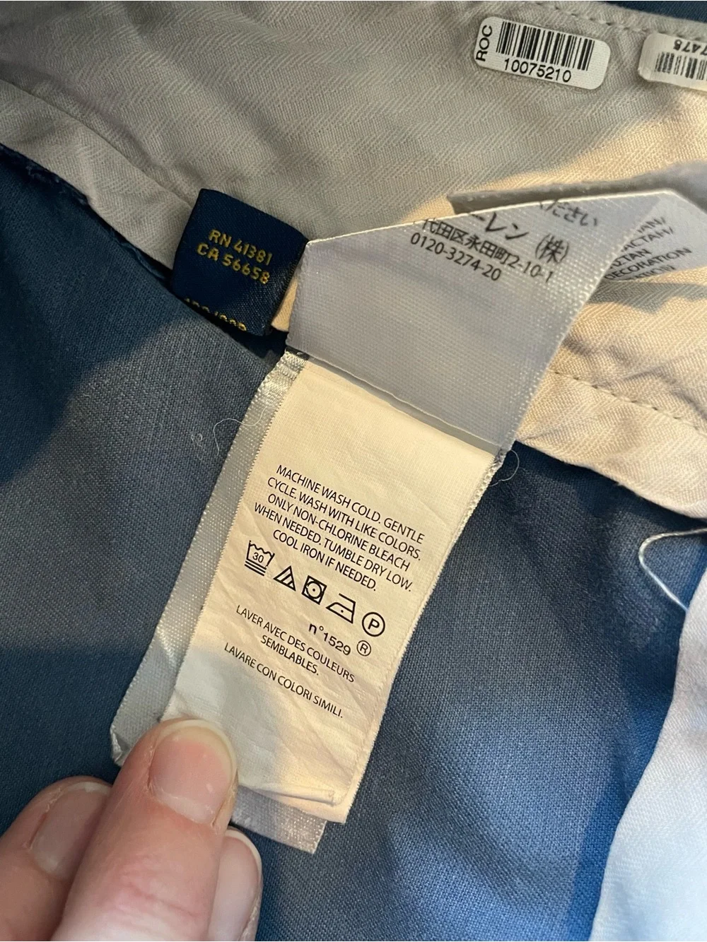 Polo Ralph Lauren Stretch Slim Fit Men's Blue Chino Pants